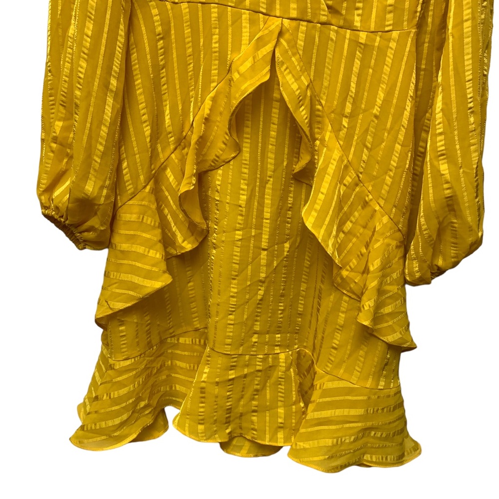 ASTR The Label Yellow Textured Ruffle Dress - Picture 3 of 12